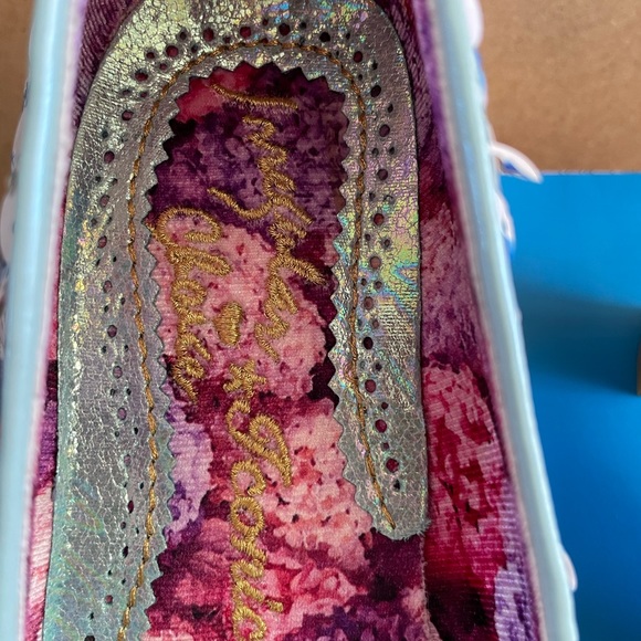 Irregular Choice “Lady Banjoe” Mid-Heel Blue Sequin Court Shoe Size UK 8/EU 42 - Picture 8 of 12